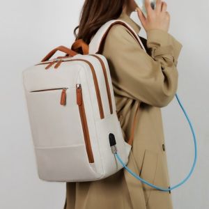 DUDAN Large Capacity Laptop Backpack Wear-resistant Oxford Student School Bag Lightweight With Luggage Belt Business Backpack Men