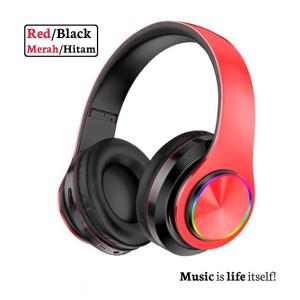 OHLALA MALAYSIA💝B39 Wireless Bluetooth Headphones Foldable Stereo Gaming HeadsetStereo Headphone Headwear Headphones Strong Bass With LED lightEarphones