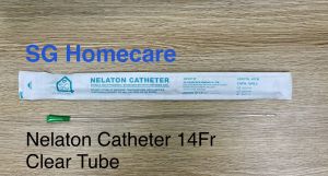 Authentic SG Homecare Medical Sterile Nelaton Catheter 10FR12FR or 14FR - Clear or Frosted tube