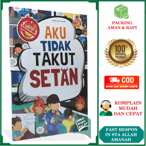 Komik Aku Tidak Takut Setan Karya Nurudin Zanki Buku Anak Pocong Sundel Bolong Genderuwo Penerbit Pustaka Quran Sunnah PQS