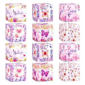 Set Of 12/18 Eye Catching Pink Butterfly Gift Wrap Boxes Perfect For Wedding Planners And Craft Enthusiasts