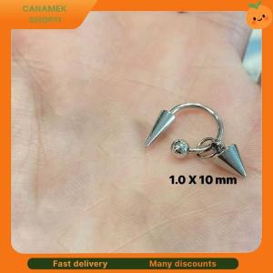 ❣️❣️❣️ Fashion Punk Rivet Goth Earrings Women Cone Pendant Earrings Geometric Punk Style Hip-hop Dangle Earrings
