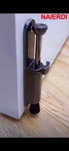 WH NAIERDI Kickdown Door Stop Zinc Alloy Easy Step Door Stopper Heavy Duty Rubber Foot Kickdown Door Holder