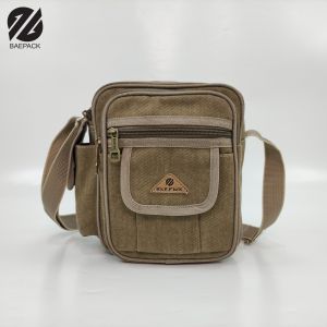 Tas Selempang Cowok Premium: Tas Bahu Pria Khaki