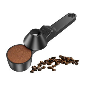 Quivlox Coffee Measuring Spoon Funnel Scoop Adjustable Slide Portable Kitchen Powder Bean Home Brewing