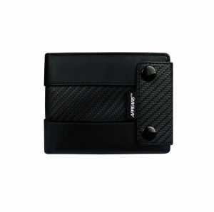 Appearstm - Wallet - Dompet Pria - Basic (Button X Carbon Black)