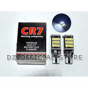 Paket Lampu Sein sen T15 / Lampu Sein Dajjal 45 LED Socket T15 / W16W / T10 + Flasher Sen Sein cr7