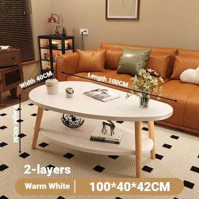 LALA Coffee Table Sofa Living Room Household Bedroom Small Table Nordic Style Tea Table Mdf Board Sofa Meja Teh Meja Kopi Bilik Tamu Papan MDF 沙发小茶几