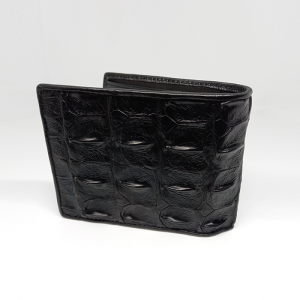 [HCM]ví nam da đuôi cá sấu 100% da thật màu đen