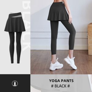 JF Fashion Sportswear Yoga Pants Gym Leggings Fitness Yoga Pants With Skirts Tights High Waist Yoga Leggings # 217