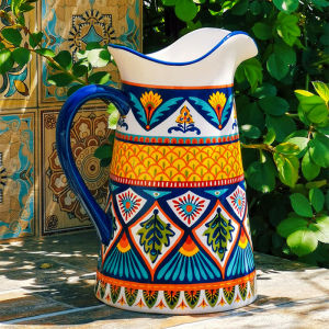OMK American Style Underglaze Ceramic Cold Water Jug Large Water Pitcher Sealed Vase Havana series