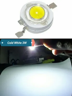 High Power Led HPL Cold White 3W Putih Cool 3 Watt Ultra Bright 6500K