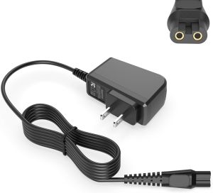 Bộ sạc 15V Superer tương thích với các dòng máy Norelco HQ8505 3000 5000 6000 7000 9000 máy cạo râu và máy tỉa lông đa năng MG5750 MG7750 MG7770 MG7790 QP6531 BG7030 BG7040 BG5025 S9987 kèm dây nguồn.