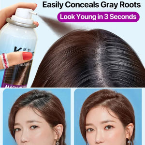 Hair Dye Spray Fast Root Retouch For Adults/Gray Coverage Hair Color Spray Magic KINGYES/Quick Application Mens Womens Hair