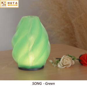 Đèn decor in 3D HUTA Light For Life SÓNG trang trí bàn làm việc góc nhỏ làm việc điều chỉnh độ sáng bảo hành 18 tháng