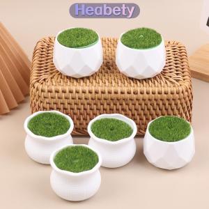 Heabety 5 cái Chậu Hoa Tròn trồng với cỏ nhân tạo bình hoa trắng nhựa dày cây chậu hoa trang trí sân vườn nhà