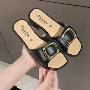 [Free Shipping] Womens New Versatile Fashionable Summer Outdoor Sandals Non-Slip Korean Style Durable Thick-Soled Slide Sandals for Women
