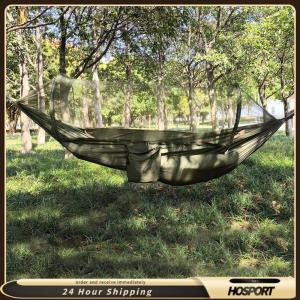 【HOSPORT】 Camping Hammock with Mosquito Net Portable Hammock with Tree Straps Hammock Tent for Outdoor Backpacking Backyard Hiking