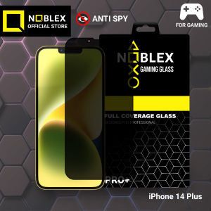 Noblex Tempered Glass Gaming Anti Spy Privacy AntiGores Antispy Untuk iPhone 14 Plus Antispy Anti Gores Pelindung Layar Handphone Anti Gores Screen Protector Full Screen Premium 14 Plus