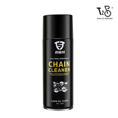 T2P Heavy Duty Motorcycle Chain Cleaner Spray (450ml) High-Pressure Drivetrain & Sprocket Degreaser