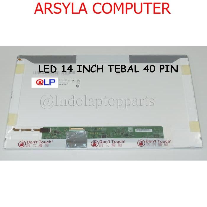 Layar LCD LED Laptop 14 Inch Standar tebal 40 pin ⭐⭐⭐⭐⭐ | Lazada Indonesia