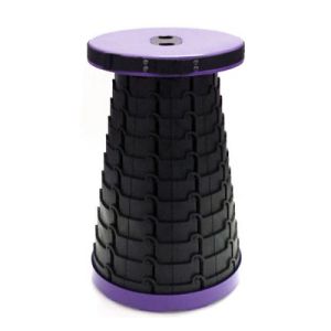 Portable Telescoping Stool Folding Camping Stool Seat for Fishing Hiking Traveling Outdoor Activities