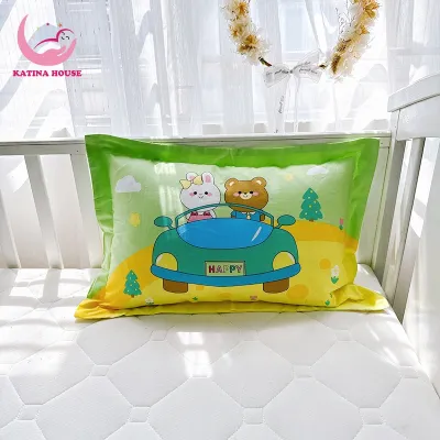 Gối cho bé 30x50cm gòn lông vũ vải cotton 3D hoạt tiết sinh động mềm mát giúp bé ngủ ngon phù hợp 3-10 tuổi