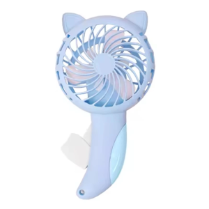 DuduMart Mini Fan Adorable Energy-saving Plastic Shell Portable Pure Manual Cooling Fan