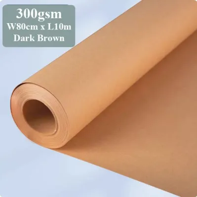 Eco Friendly Brown Kraft Paper Roll 120g 150g 180g 300g Durable Wrapping Packaging Paper For Gifts Flower Bouquet Floral Arts Crafts 40cm To 80cm Width 10m 15m 20m 30m Length Versatile Unbleached Recyclable Parcel Shipping Moving Cushioning Material