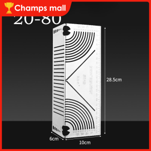 Multi-Drawing Ruler Square Tube Rounded Corners Square Tube Ruler For Accurate Square Tube Designs