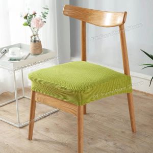 Waterproof Thick Elastic Chair Cover Stretchable Universal Antifouling Dining Chair Seat Cushion Cover Washable Chair Seat Cover Universal Simple Thick