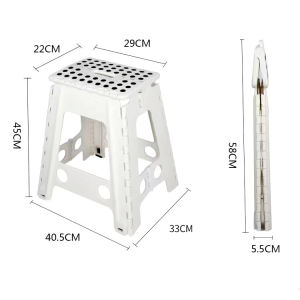 Folding stool Thickened reinforced plastic folding chair adult home student small bench portable stool