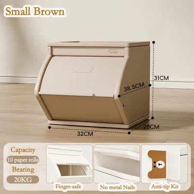 Kids Storage Cabinet Stackable Toy Stack Box Organizer for Snacks & Books Dustproof Design for Easy Organization 收纳柜