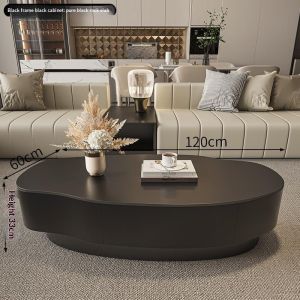 Minimalist Light Luxury Irregular Rock Slab Coffee Table Modern Minimalist for Small and Large Apartments