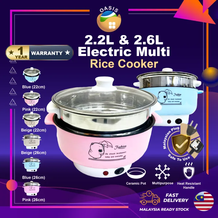 OASIS Electric Multi Rice Cooker Mini Hot Pot Periuk Nasi Elektrik ...