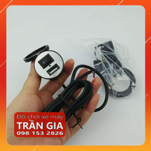 Sạc pin điên thoại gắn xe máy Vision AB Sh Mode Lead Vario Grande Janus Wave Sirius Winner Exciter...