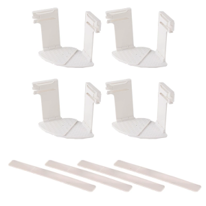 4pcs mạnh mẽ vật liệu acrylic dây đai Tấm trải để giữ tấm gọn gàng và làm sạch an toàn trong bất kỳ thiết lập phòng ngủ sử dụng thường nhật