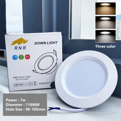 BLINGOO 3Colors LED Ceiling Light Pin Light Panel Lights 5W7W Recessed Downlight for Living room Bedroom Bathroom Office
