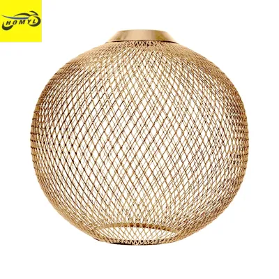 Homyl Hollow Out Pendant Lamp Shade Ceiling Light Shade Cover Retro Style Chandelier Lampshade Cafe Bedroom Kitchen Island