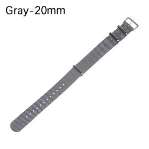 UNDATA 18 20 22 mm Durable Sport Adjustable Nylon Weaving Bracelet Replacement Loop Watchband Watch Strap