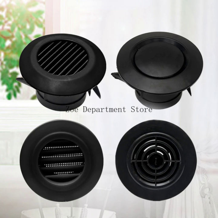 Adjustable Round Ceiling Air Vent Cover For Bathroom Fans – ABS Plastic, 75mm, 2-Pack