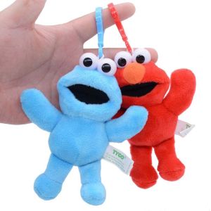 BINOCUL Kids Toy Anime Ornament Key Ring Elmo Cookie Demon Plush Keychain Elmo Plush Dolls Animal Plush Toy Stuffed Toys