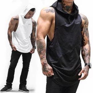 In stock Men LVFT GYM Sports Tanks Jogging Basketball Hooded Vest 2020 summer new Singlet LHVB001