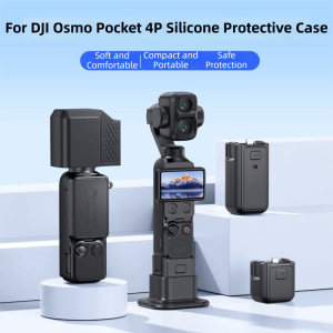 FLYING Anti-Scratch Silicone Case Full Protection Dustproof Protective Cover Portable Anti-slip Base Screen Lens Cap for DJI Osmo Pocket 4P Gimbal Camera Accessories