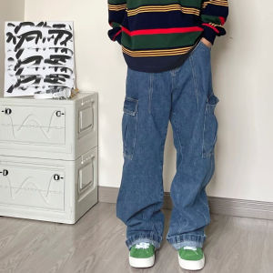 Baggy Pants For Men Denim Pants Korean Fashion R trend cargo Jeans Straight Cut Pants