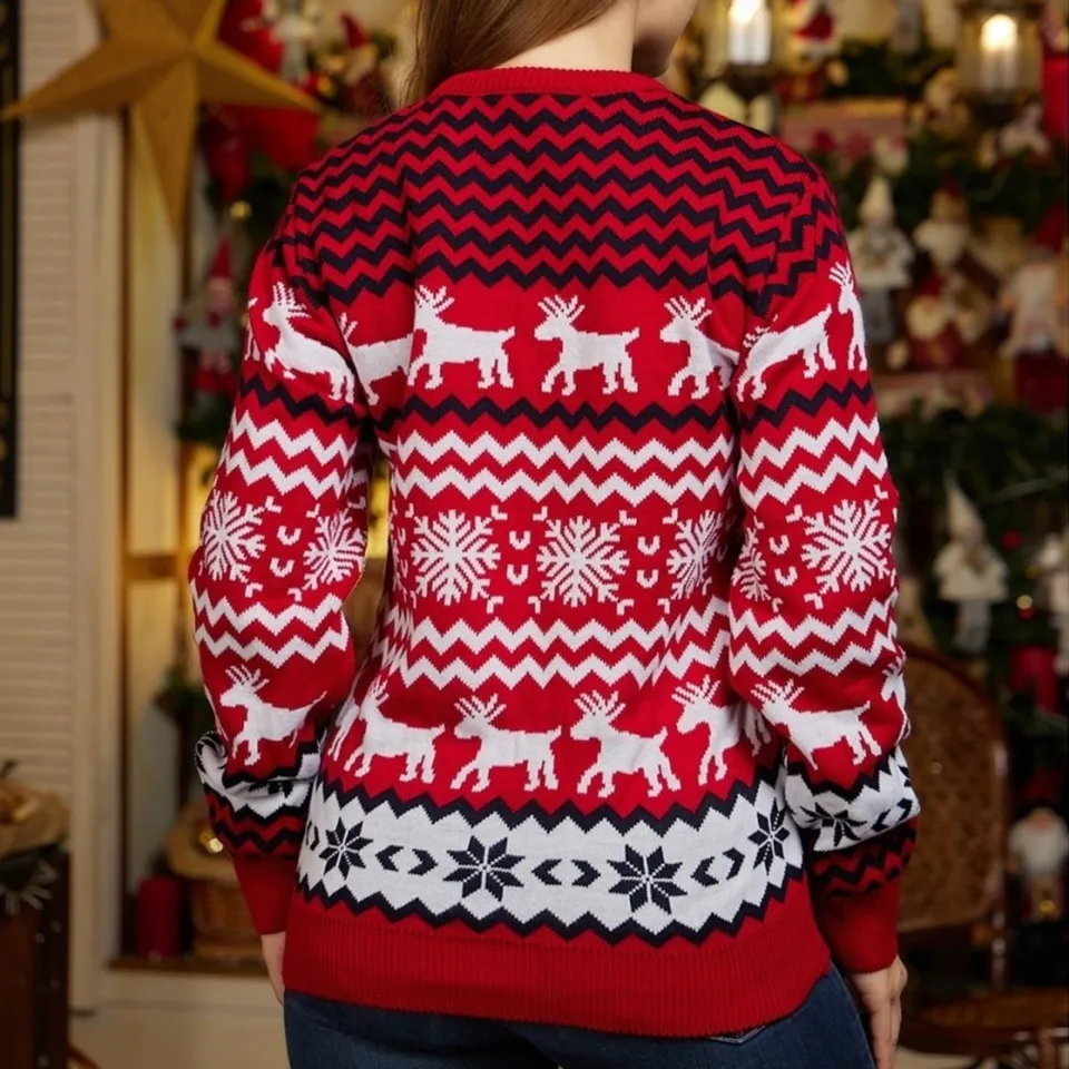 Reindeer deals snowflake sweater