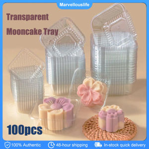100Pcs Transparent Mooncake Trays: A Perfect Snack Box Solution