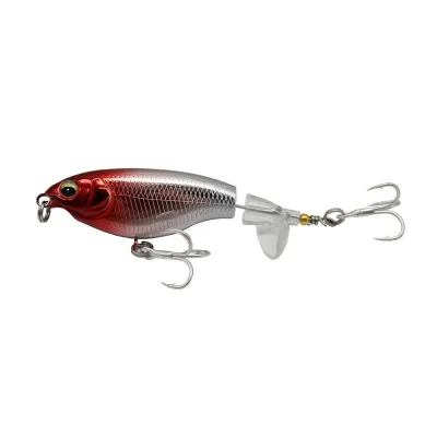 Seawave Fishing Lure 6g 11g Rotating Tail Popper Floating Lure Propeller Tractor Sea Fishing Lure Hard Bait Floating Water Pencil Road