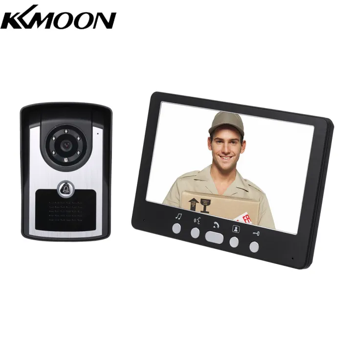 KKmoon inch Monitor HD Camera Video Door Phone Doorbell Intercom System  IR Night Vision Wired Doorbell Camera Lazada PH - Main Image