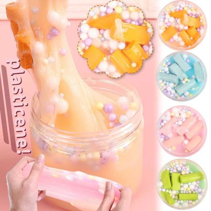 25 Farben DIY Schleim Kit – Kristallklar & Glow In The Dark, Mit Glitzer & Charms